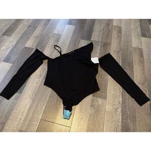 ASOS Black Off-Shoulder Bodysuit